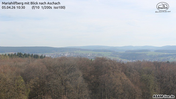 Archiv Foto Webcam Aschach - Mariahilfberg