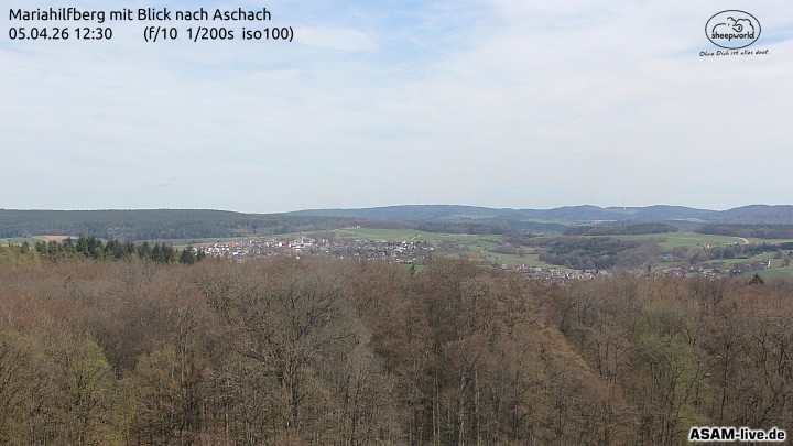 Archiv Foto Webcam Aschach - Mariahilfberg