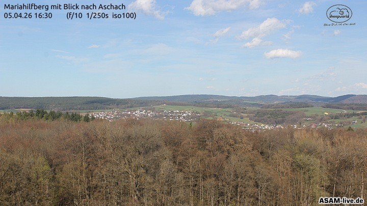 Archiv Foto Webcam Aschach - Mariahilfberg