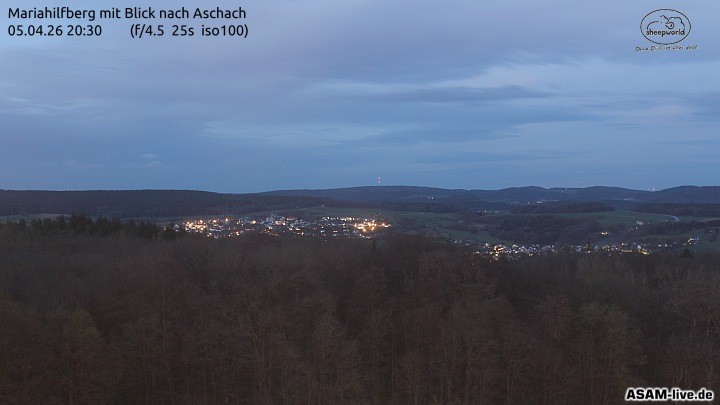 Archiv Foto Webcam Aschach - Mariahilfberg
