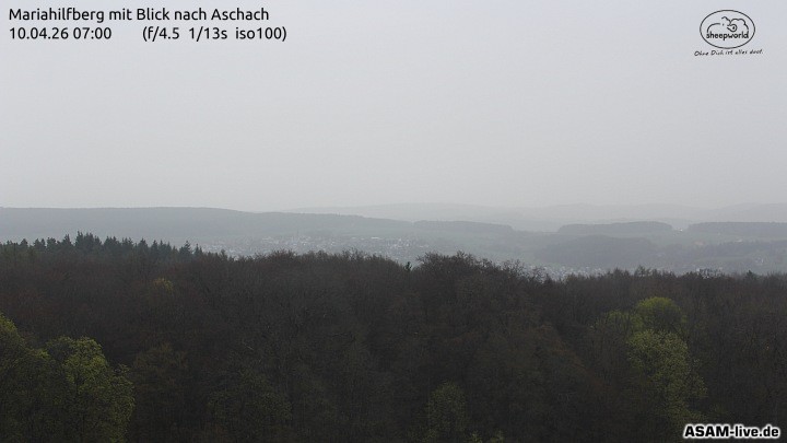 Archiv Foto Webcam Aschach - Mariahilfberg
