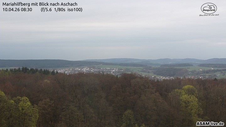Archiv Foto Webcam Aschach - Mariahilfberg