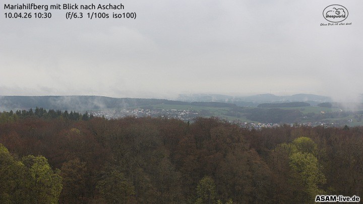 Archiv Foto Webcam Aschach - Mariahilfberg