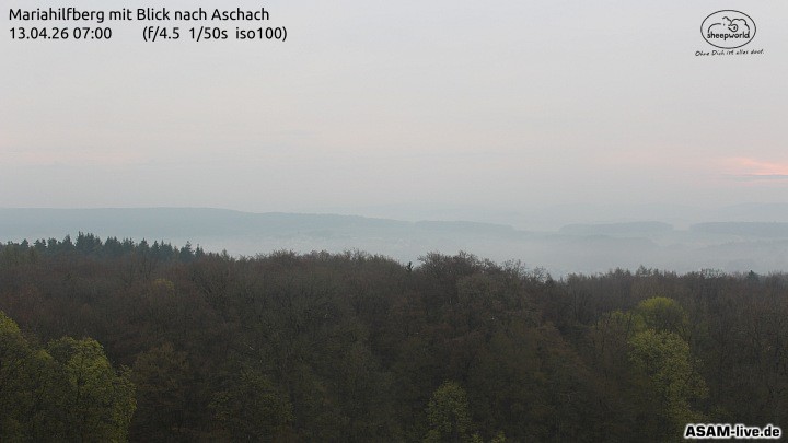Archiv Foto Webcam Aschach - Mariahilfberg