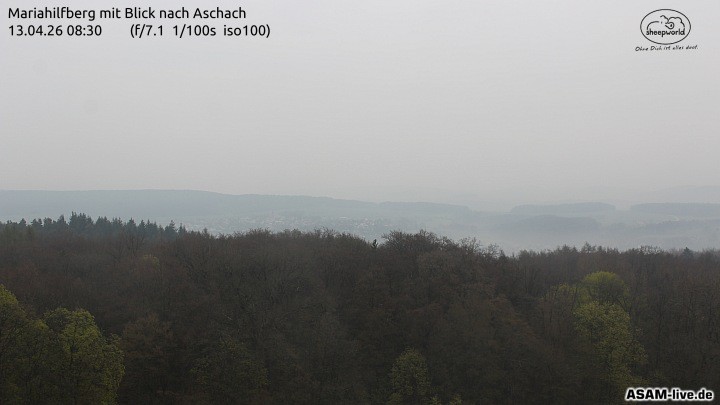 Archiv Foto Webcam Aschach - Mariahilfberg