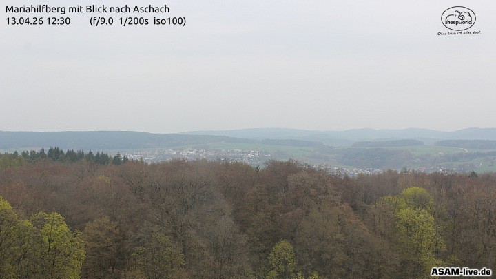 Archiv Foto Webcam Aschach - Mariahilfberg