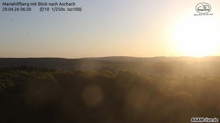 Archiv Foto Webcam Aschach - Mariahilfberg