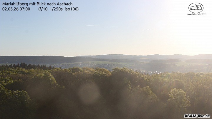 Archiv Foto Webcam Aschach - Mariahilfberg