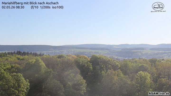 Archiv Foto Webcam Aschach - Mariahilfberg