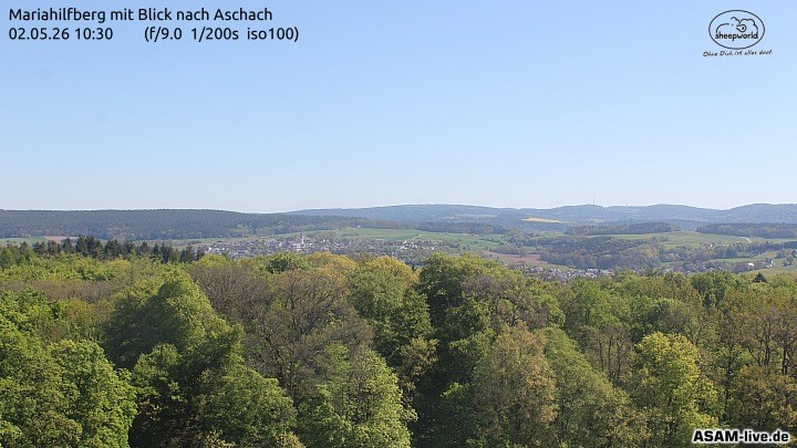 Archiv Foto Webcam Aschach - Mariahilfberg