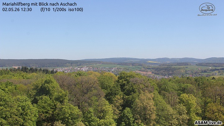 Archiv Foto Webcam Aschach - Mariahilfberg