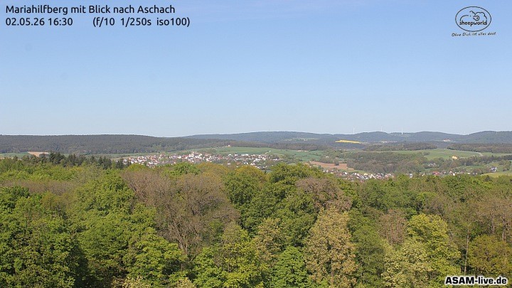 Archived image Webcam Mariahilfberg Mountain Aschach