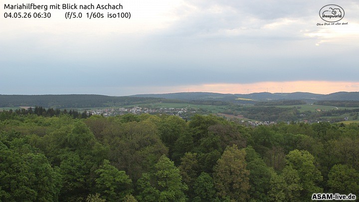 Archiv Foto Webcam Aschach - Mariahilfberg