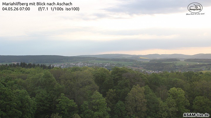 Archiv Foto Webcam Aschach - Mariahilfberg