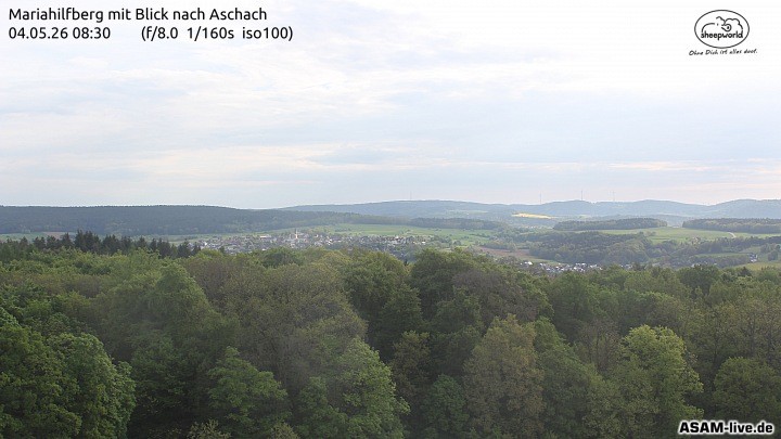 Archiv Foto Webcam Aschach - Mariahilfberg