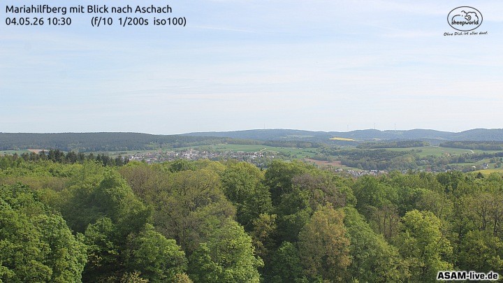 Archiv Foto Webcam Aschach - Mariahilfberg