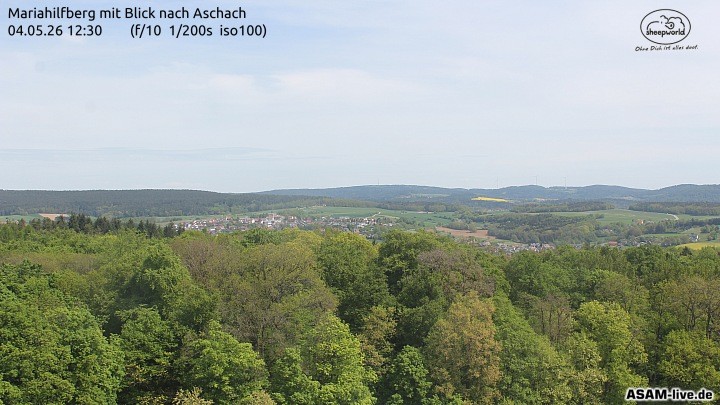 Archiv Foto Webcam Aschach - Mariahilfberg