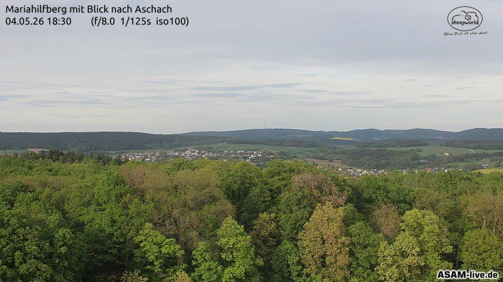 Archiv Foto Webcam Aschach - Mariahilfberg