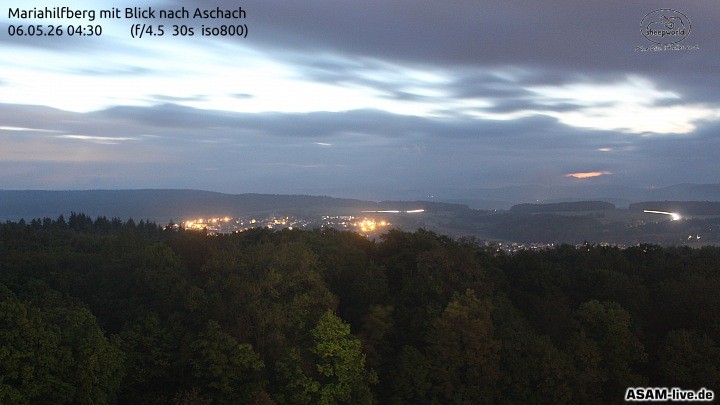 Archiv Foto Webcam Aschach - Mariahilfberg