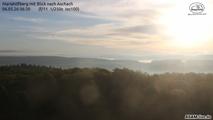 Archiv Foto Webcam Aschach - Mariahilfberg