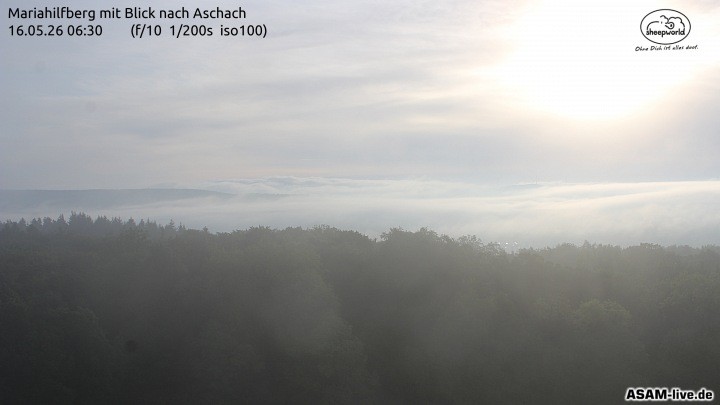 Archiv Foto Webcam Aschach - Mariahilfberg