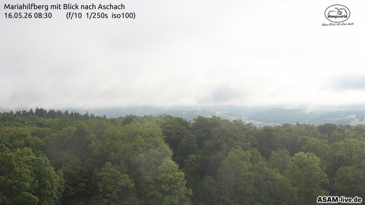 Archiv Foto Webcam Aschach - Mariahilfberg