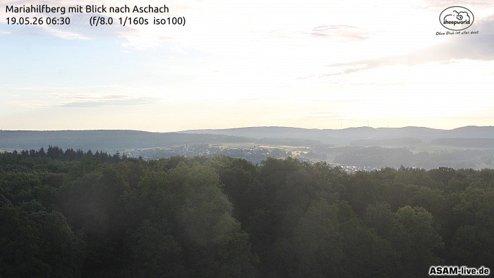 Archiv Foto Webcam Aschach - Mariahilfberg