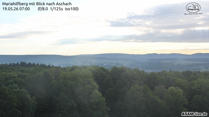 Archiv Foto Webcam Aschach - Mariahilfberg