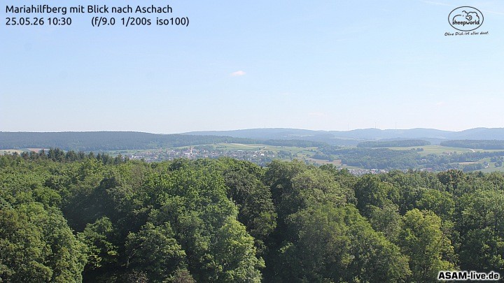 Archived image Webcam Mariahilfberg Mountain Aschach