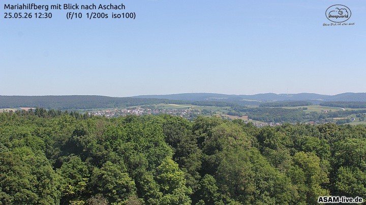 Archived image Webcam Mariahilfberg Mountain Aschach
