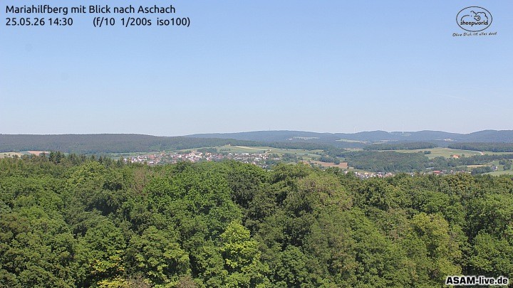 Archived image Webcam Mariahilfberg Mountain Aschach