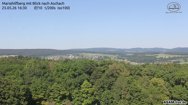 Archived image Webcam Mariahilfberg Mountain Aschach