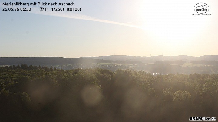 Archiv Foto Webcam Aschach - Mariahilfberg