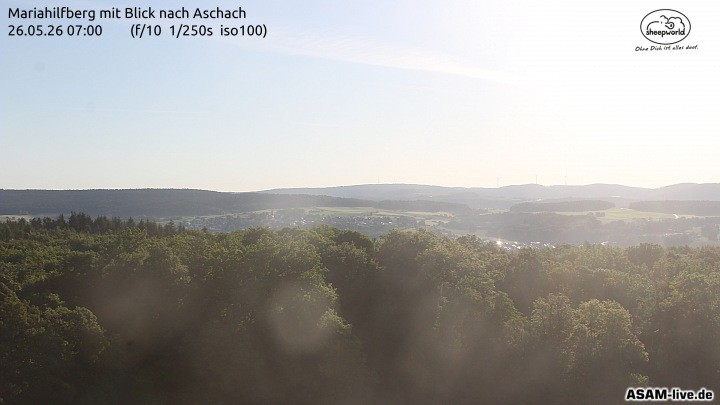 Archiv Foto Webcam Aschach - Mariahilfberg