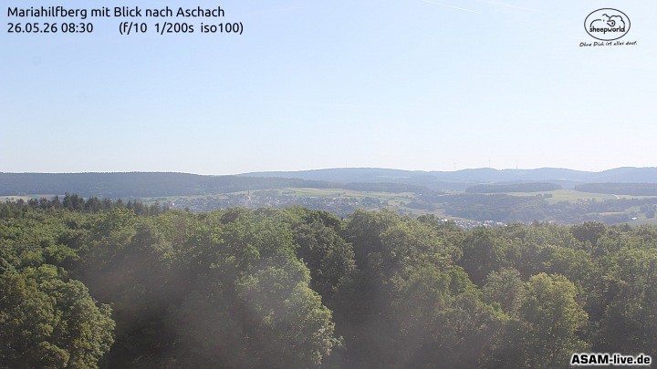Archiv Foto Webcam Aschach - Mariahilfberg