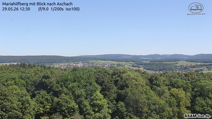 Archiv Foto Webcam Aschach - Mariahilfberg