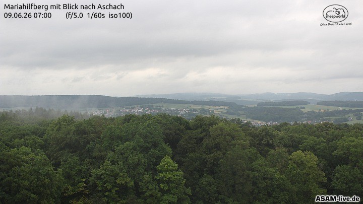 Archiv Foto Webcam Aschach - Mariahilfberg