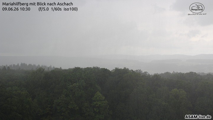 Archiv Foto Webcam Aschach - Mariahilfberg