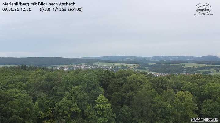 Archiv Foto Webcam Aschach - Mariahilfberg