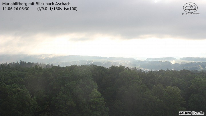 Archiv Foto Webcam Aschach - Mariahilfberg