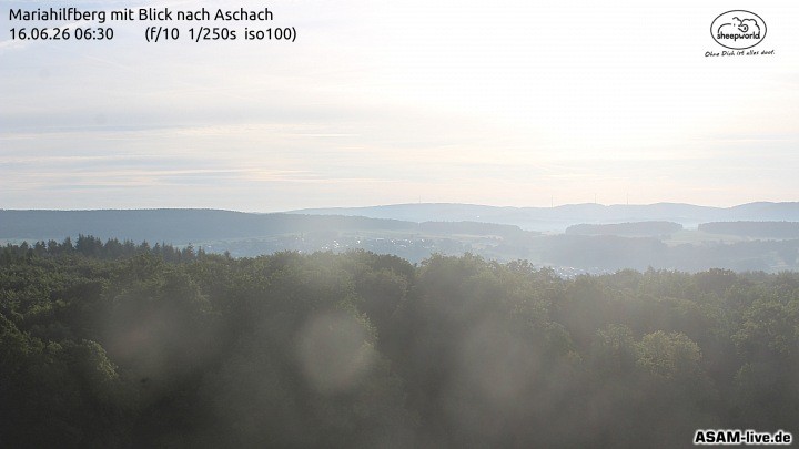 Archiv Foto Webcam Aschach - Mariahilfberg