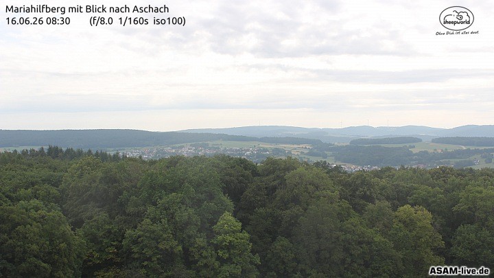 Archiv Foto Webcam Aschach - Mariahilfberg