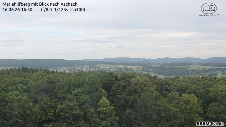 Archiv Foto Webcam Aschach - Mariahilfberg