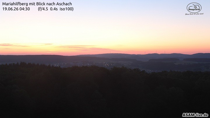 Archiv Foto Webcam Aschach - Mariahilfberg