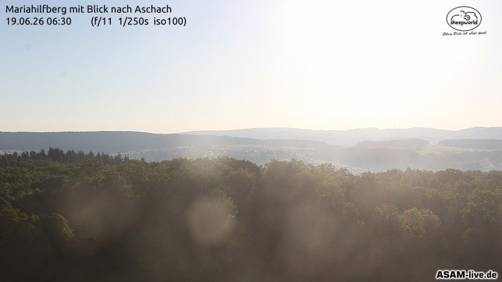 Archiv Foto Webcam Aschach - Mariahilfberg
