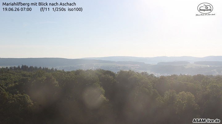 Archiv Foto Webcam Aschach - Mariahilfberg