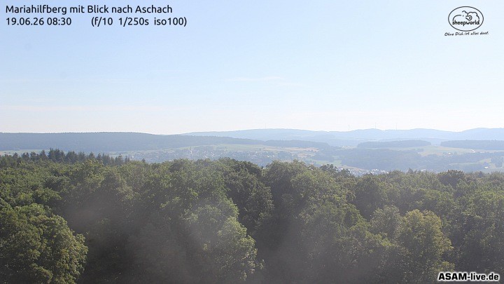 Archiv Foto Webcam Aschach - Mariahilfberg