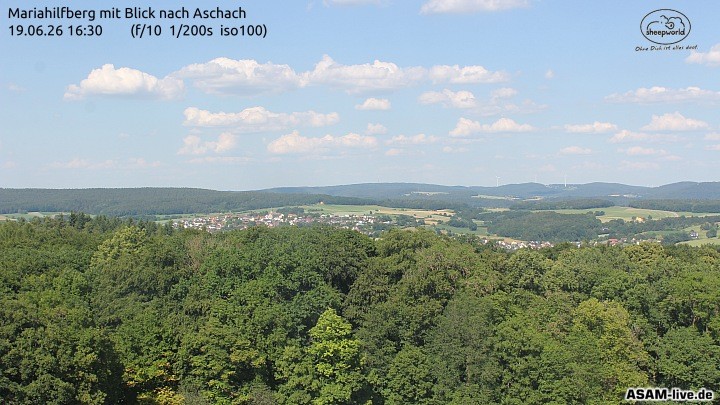 Archived image Webcam Mariahilfberg Mountain Aschach