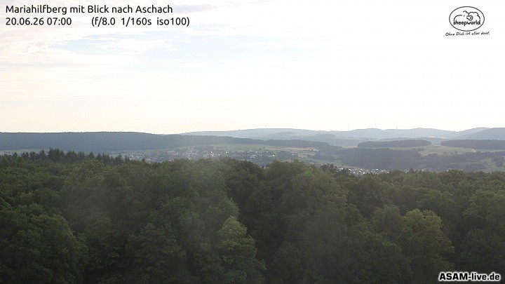 Archiv Foto Webcam Aschach - Mariahilfberg