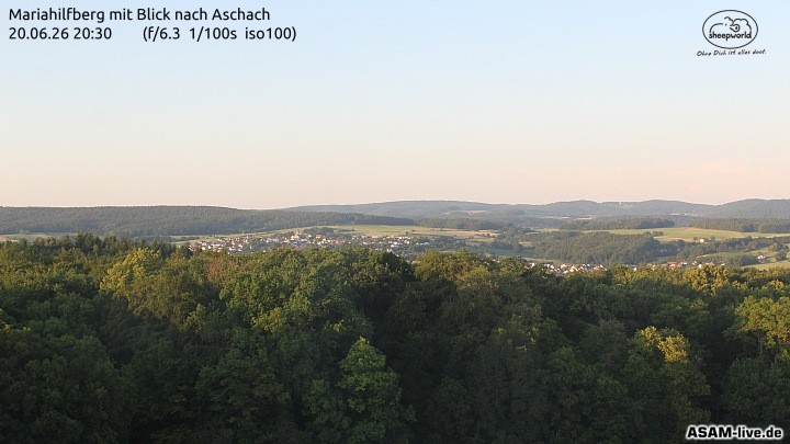 Archiv Foto Webcam Aschach - Mariahilfberg
